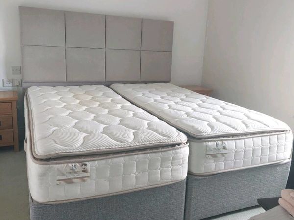 King Size Bed, with mattress and headboard