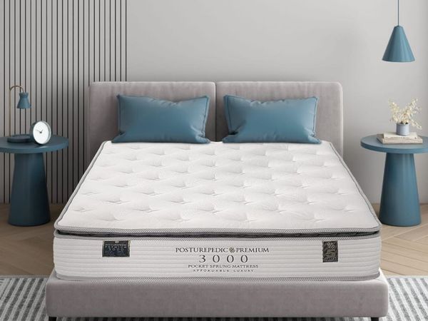 3000 pocket sprung shop mattress with pillow top