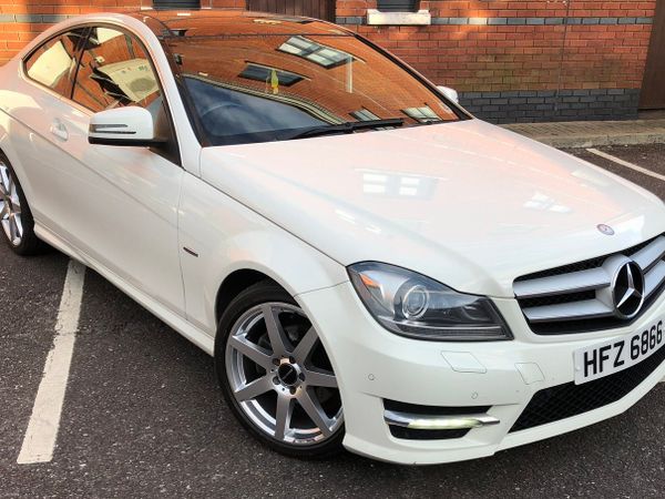 Mercedes-Benz C-Class Coupe, Petrol, 2011, White