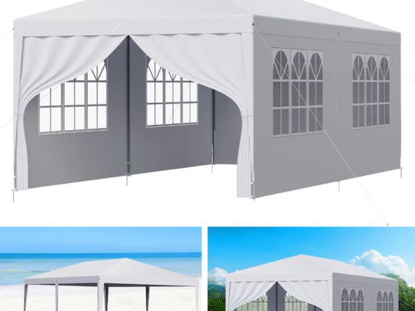 Large 10x20ft Marquee Gazebo with Sides Waterproof