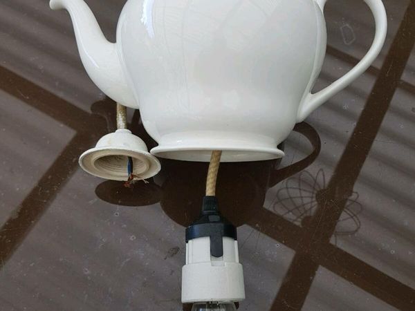 Tea pot light fitting pendant