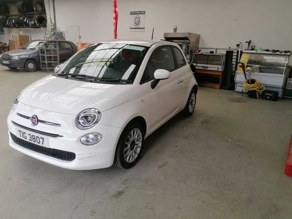 Fiat 500 Hatchback, Petrol, 2018, White