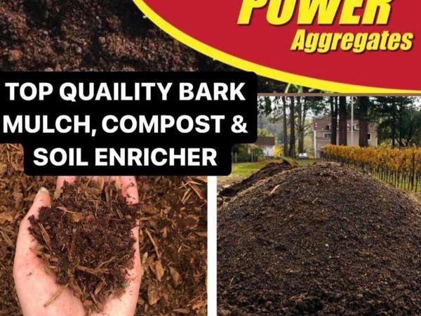 Bark Mulch, Compost, Enriched Soil CORK