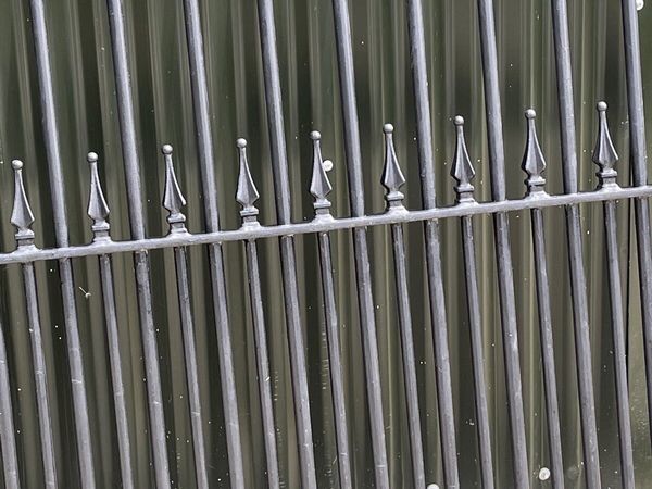 Galvanised and painted steel gates