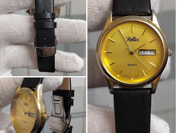 Reflex day date vintage men's watch (free p+p)