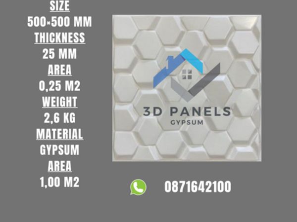 Gypsum 3D Panel Wall