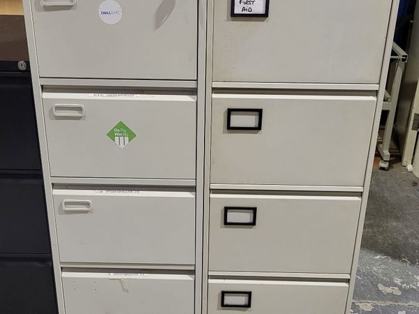 2nd hand 4 drawer metal filing cabinets