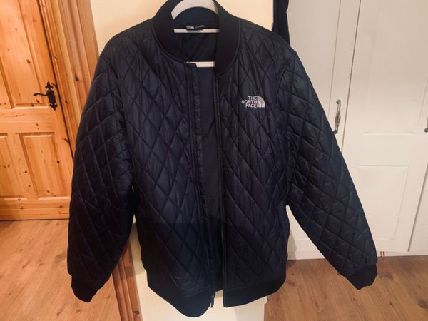 North face quilted bomber jacket sale