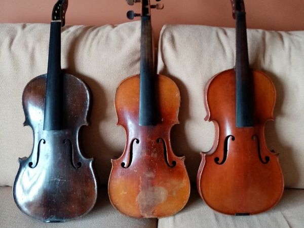 3 x Vintage Violins