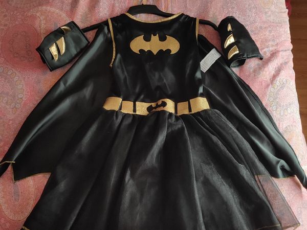 Batgirl Dress With Cape - Child Costume