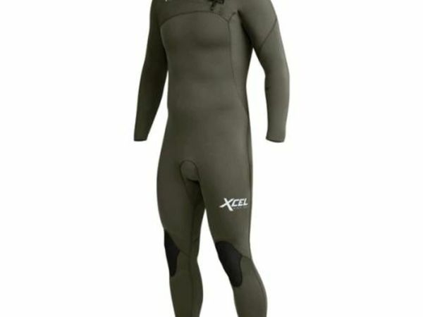 Xcel Comp 3:2mm Men Wetsuit Chest Zip - Dark Fores