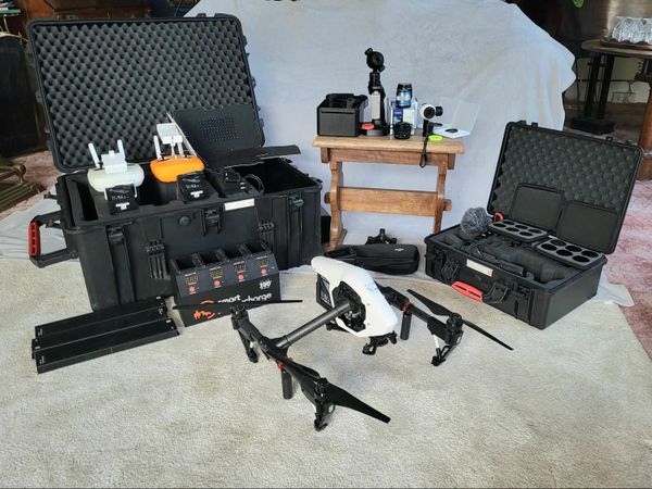DJI Inspire 1 with X5R and HPRC cases