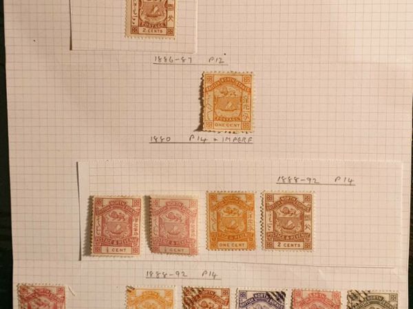 British North Borneo Stamps 1886-92