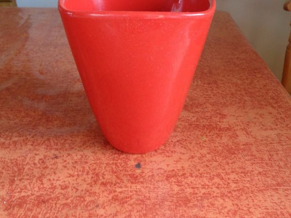 Red Ceramic Flower Pot for Sale