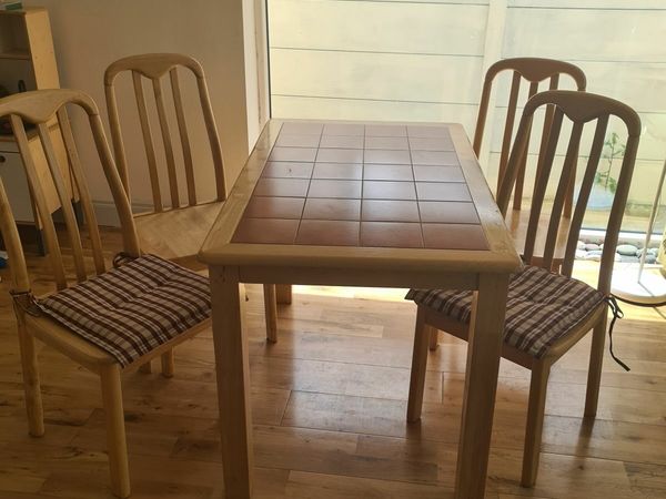 Table & Chair x 4 Set
