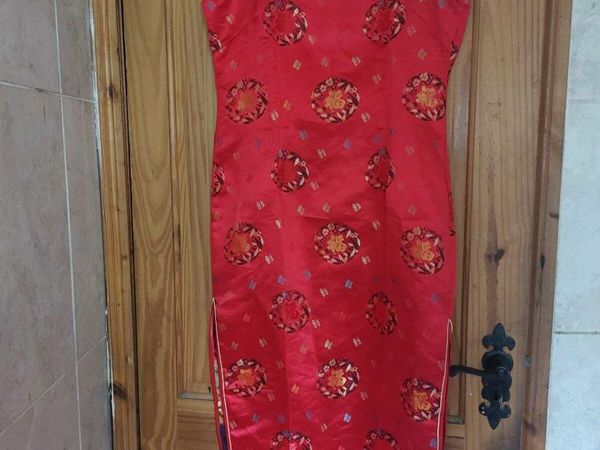 long red oriental dress (free post)