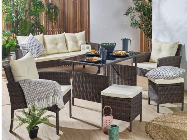 Palermo 7 seater outdoor dining set