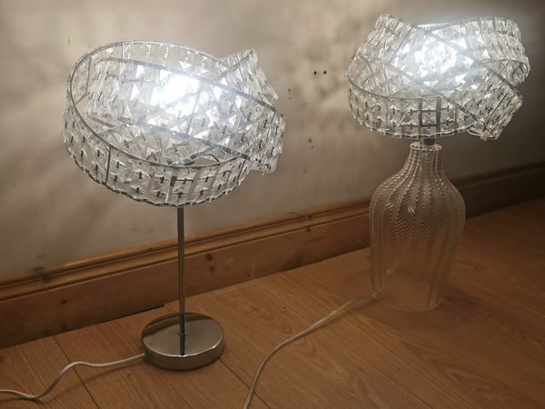 Jewelled Twisted Table Lamps