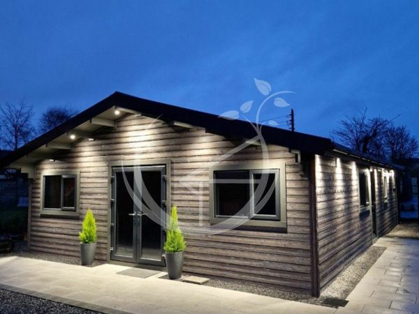 Eco 3 Bed B 7.5m x 12m Log Cabin Fully Build