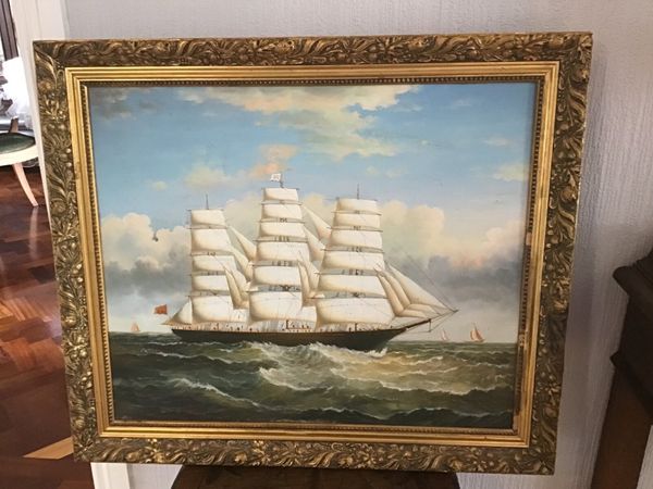 Commissioned Oil Painting of Tall Ship 1978