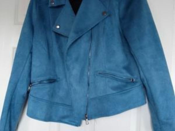 Ladies Suedett Biker Jacket New without tags