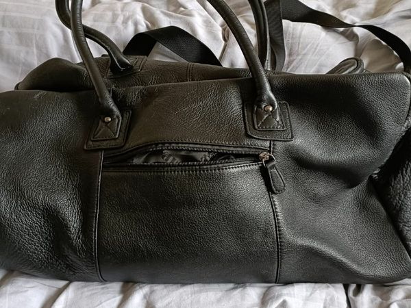High quality leather duffel bag