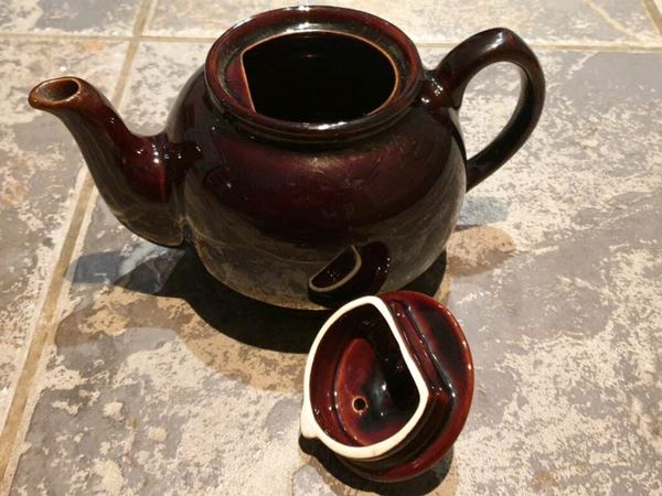 Sadler Brown Glaze Ceramic 2 Cup Teapot