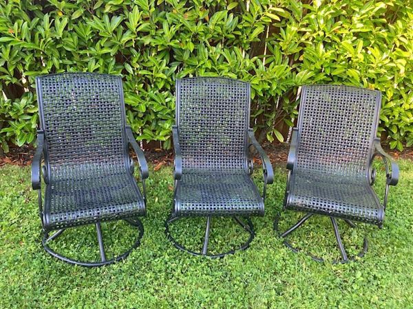 3 X Outdoor Garden Furniture - Rocking Chairs