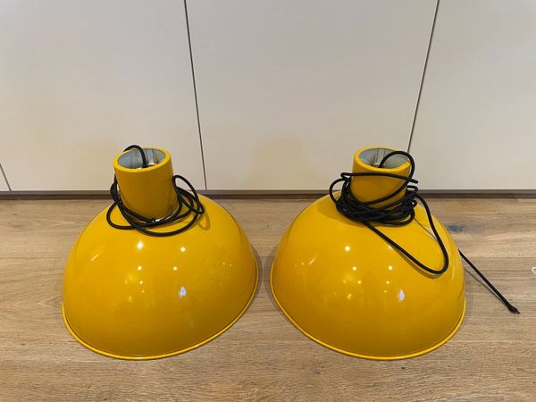 Vintage yellow ceiling lights