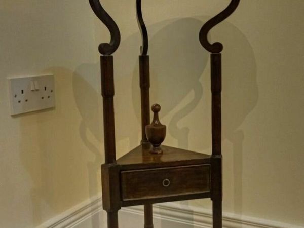 Antique barrister's wig stand
