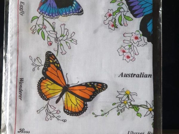 Australian Celebration Butterfly Hanky / NEW