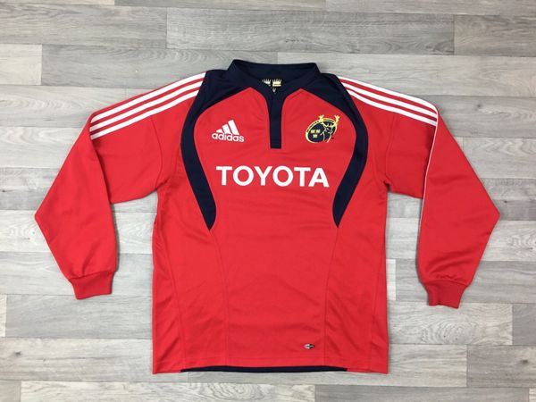 Vintage 2007 Adidas Munster L/S Rugby Jersey Shirt