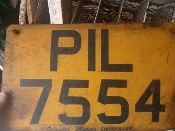 Old number plate
