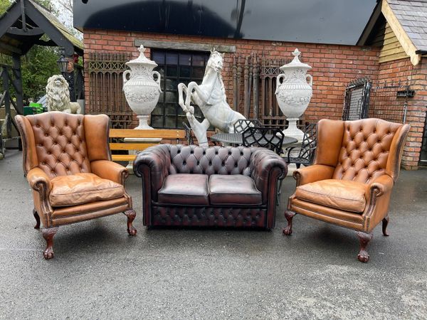 Original antique chesterfield chairs & sofas