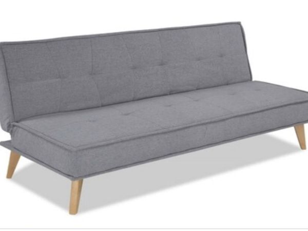 Grey Fabric 3 Seater Sofa Bed - Miami