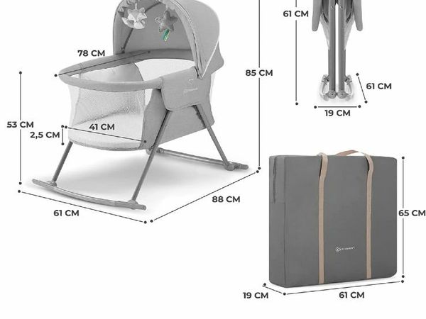 Easy folding cradle, travel cot or rocker