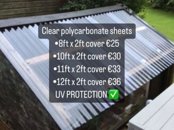 Clear polycarbonate skylights free delivery 🚛