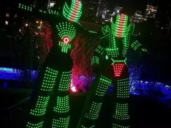 Giant LED Glow Robot Suit for Events & Parties