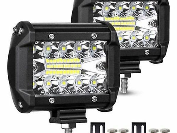 2PCS Set LED Car Spotlight Driving Lights Pods Flo