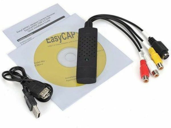 NEW VHS to DVD Converter adapter USB 2.0 to 3 RCA