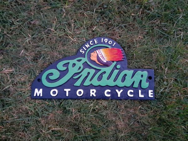 Indian Cast Iron Sign