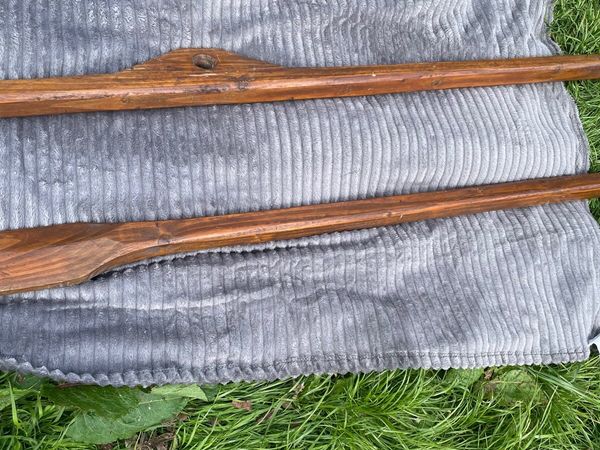 Hand carved oars