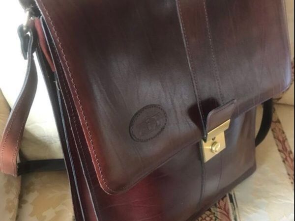 Leather Across Body Satchel Style Bag