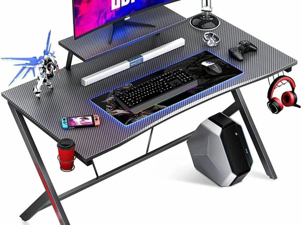 Gaming Table with Carbon Fibre 115 x 60 cm, Comput