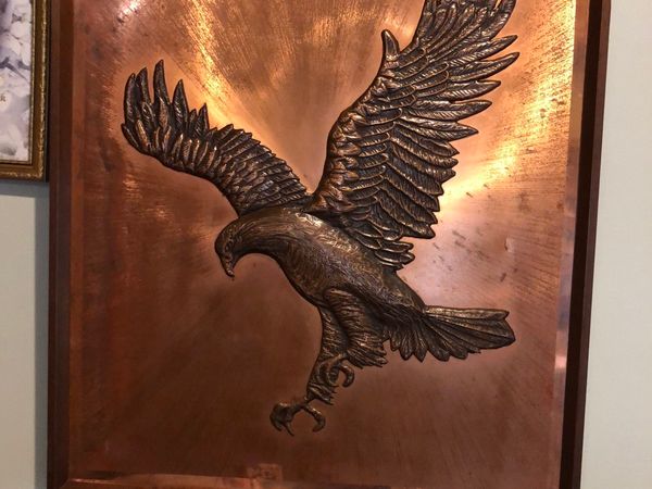 Copper eagle artwork