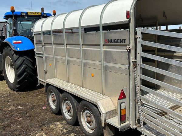 12ft nugent cattle trailer