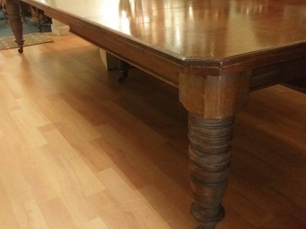 large antique house dining table