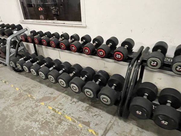Dumbbell set - 12kg to 50kg with racks