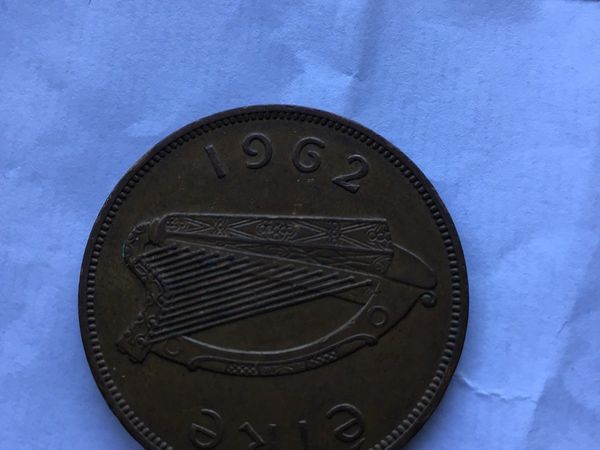 Pre Decimal Irish Penny 1962