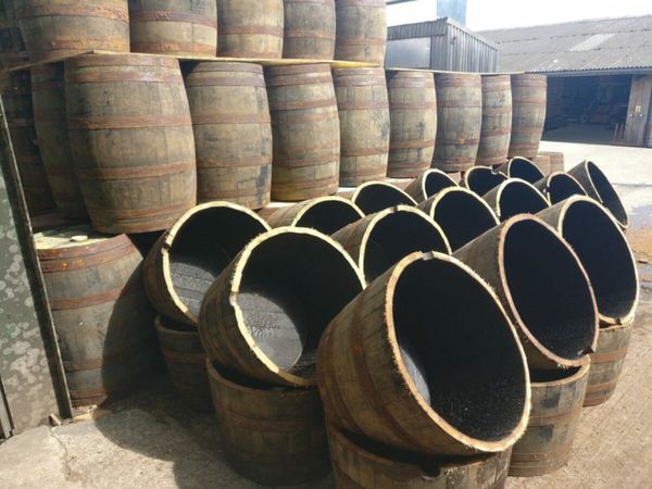 Oak Whiskey Barrels /Half Barrel Planters